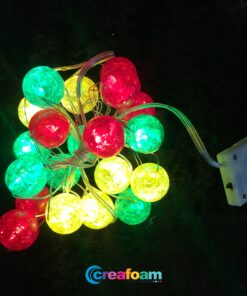 Lumières LED Boules Rouge Jaune Vert