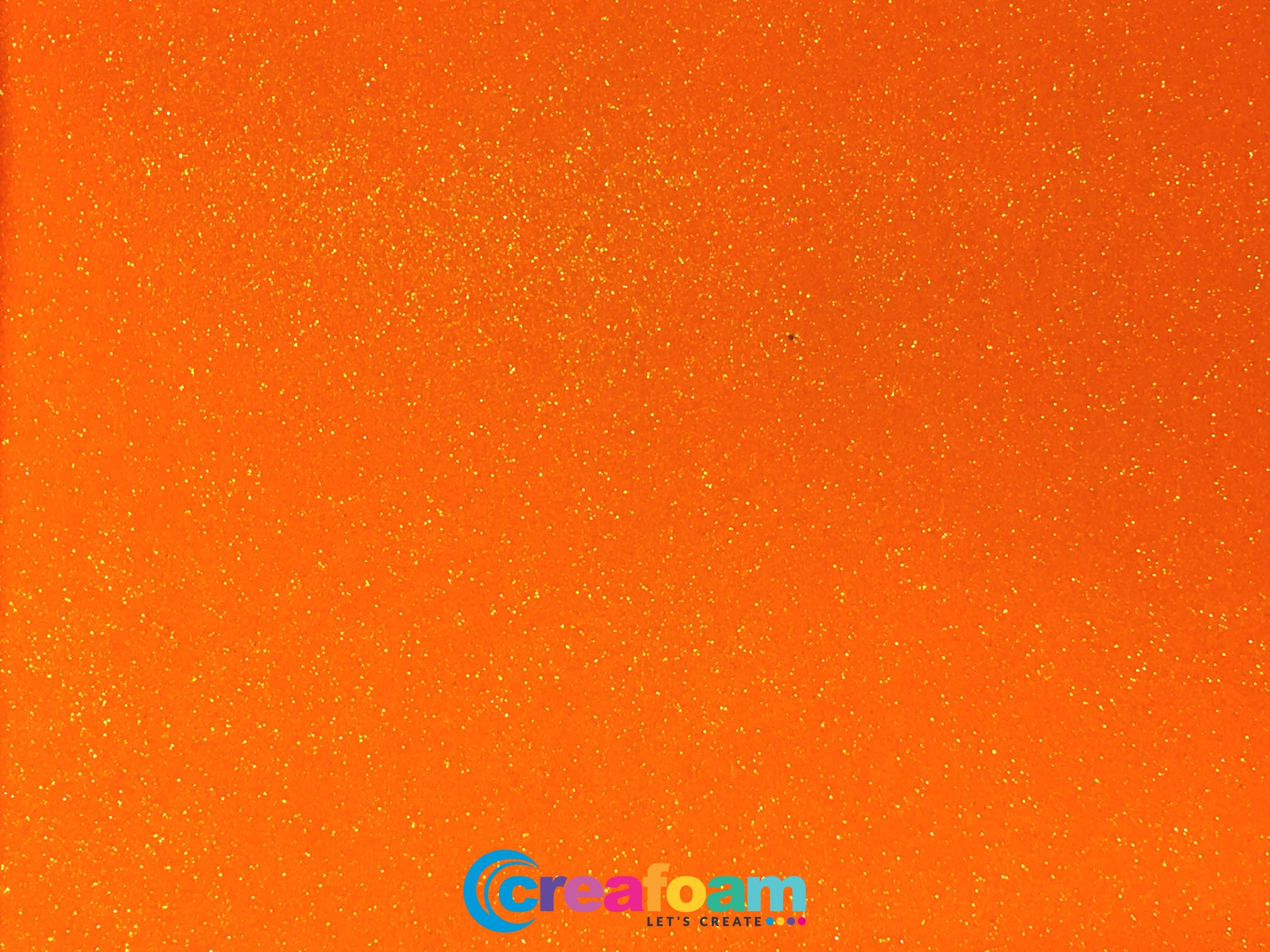 Roll Glitterfoam Neon Orange (2mm) - Creafoam