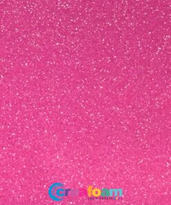 Rol glitterfoam Neon Pink (2mm)